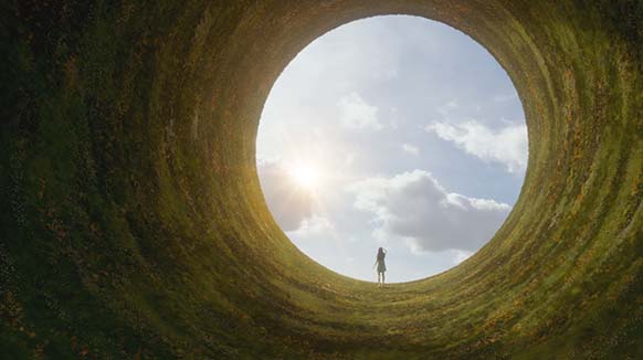 light at the end of the tunnel