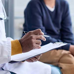 doctor with young patient