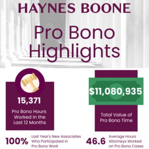 Haynes Boone Pro Bono Week