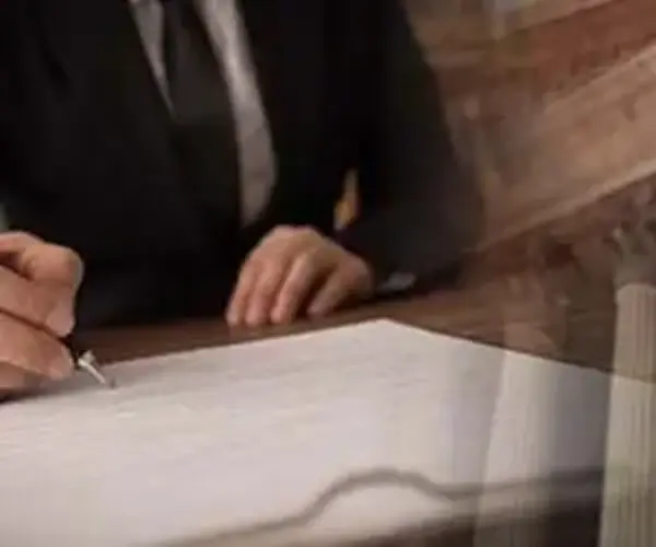 contract signing at courthouse