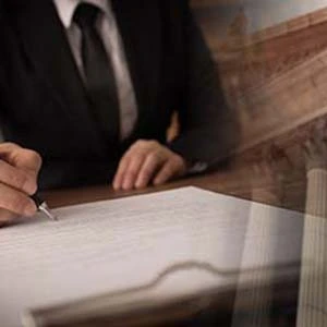 contract signing at courthouse