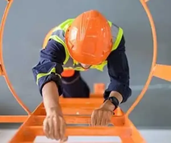 OSHA worker in hardhat