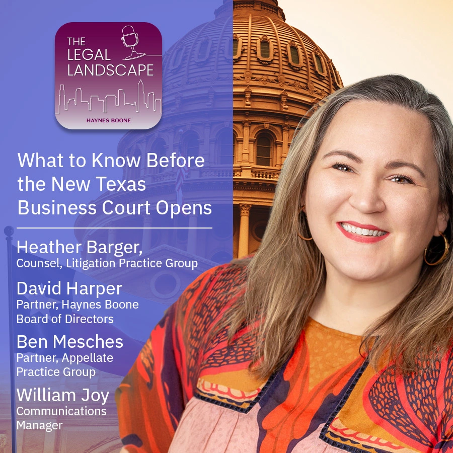 What to Know Before the New Texas Business Court Opens