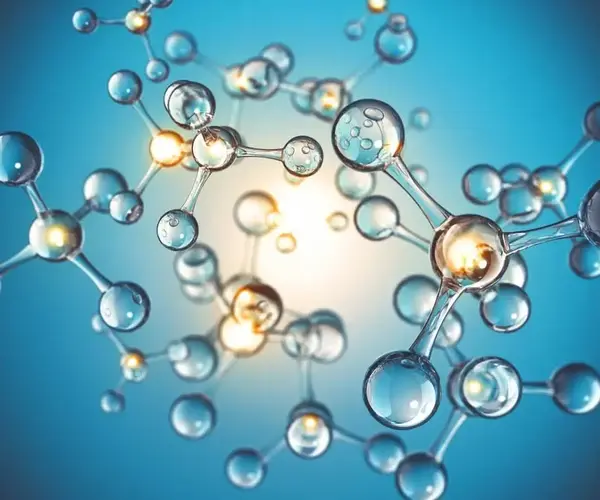 Biotech looking under a microscope