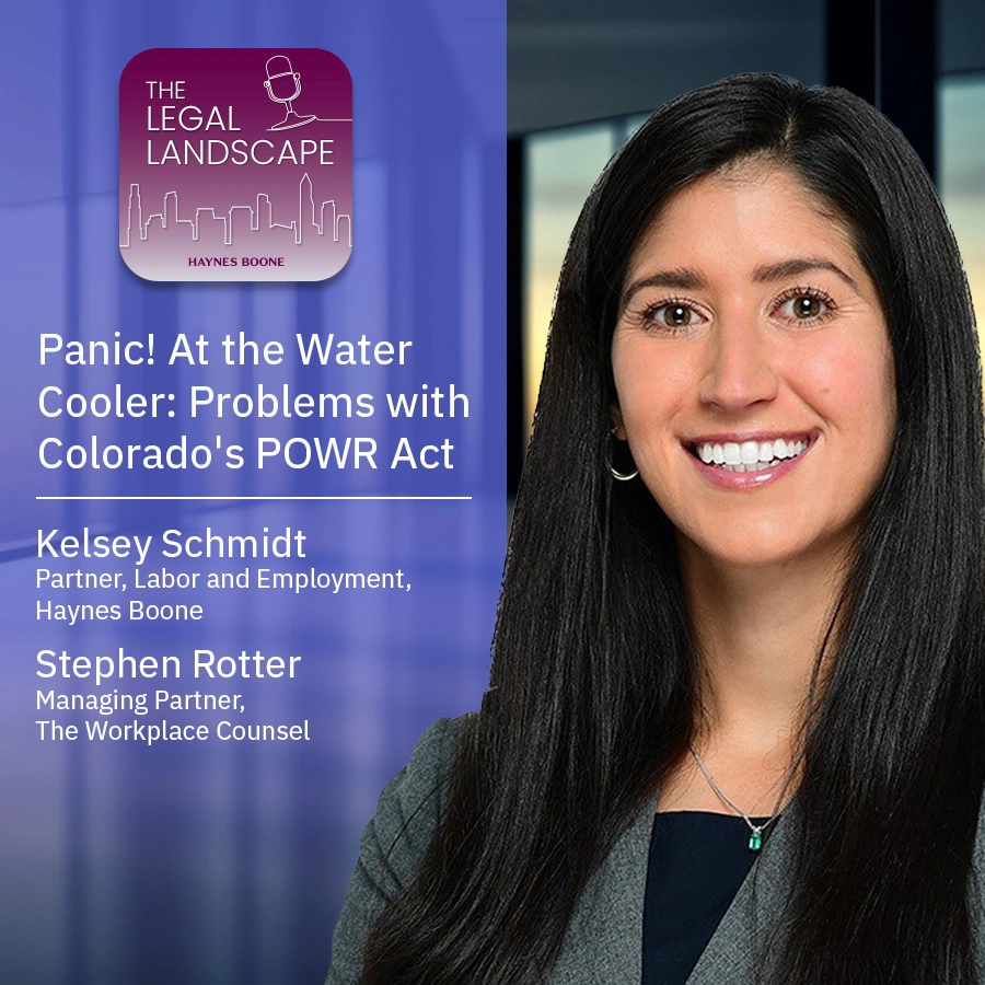 Panic At the Water Cooler Problems with Colorado's POWR Act